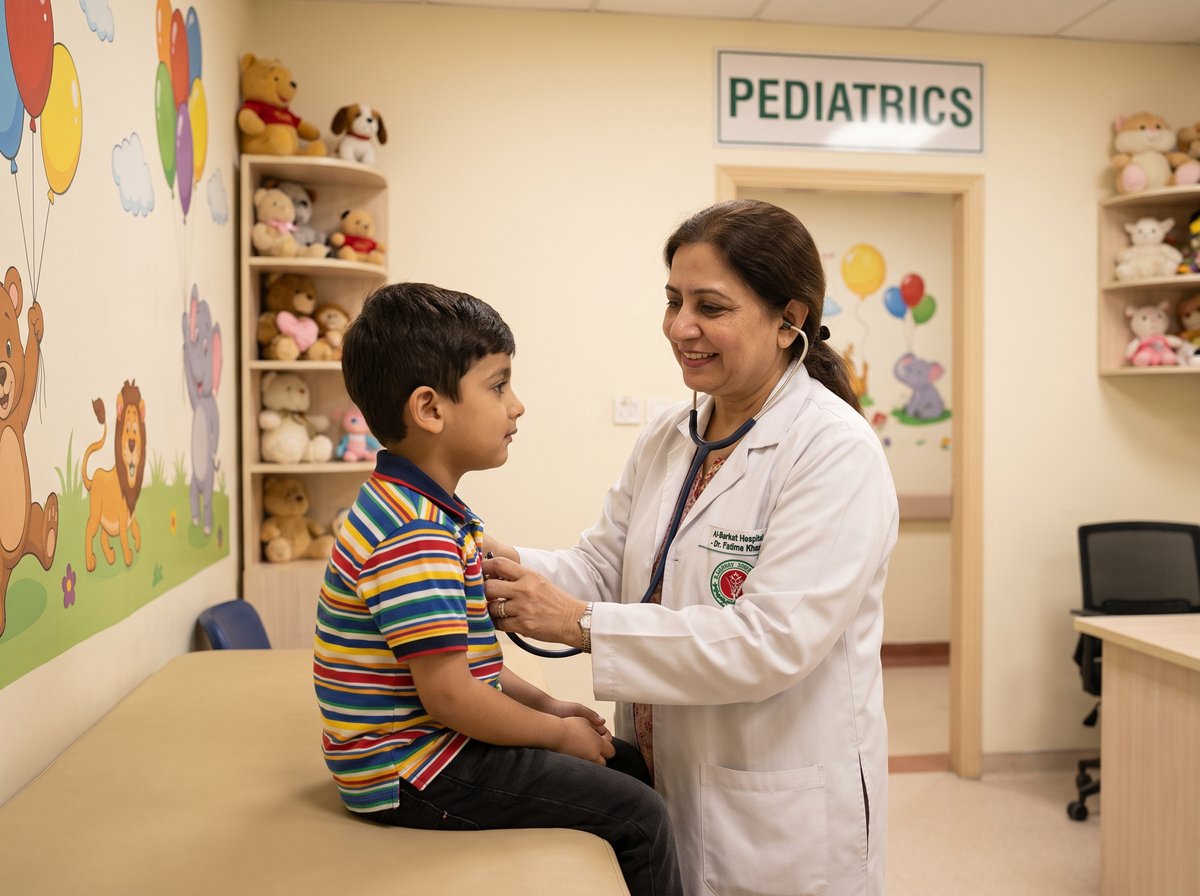 Pediatrics department at Al-Barkat Hospital